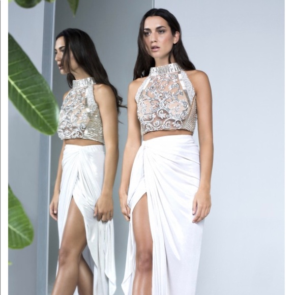 ORKALIA Tops - 🌸SALE🌸 ORKALIA Top Swarovski Crystals size S